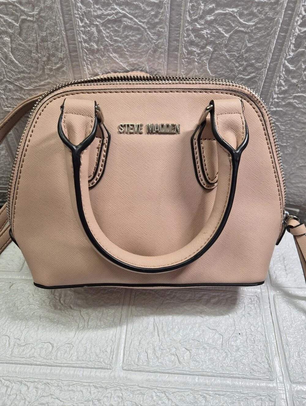 Steve Madden Bfaith Blush Pink Small Handbag Purse Crossbody Adjustable Strap